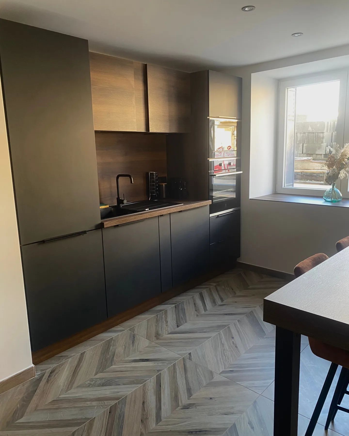 cuisine 60x120 imitation chevron